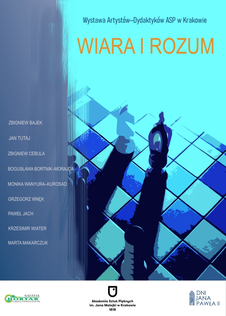 Plakat wystawy "Wiary i rozum"