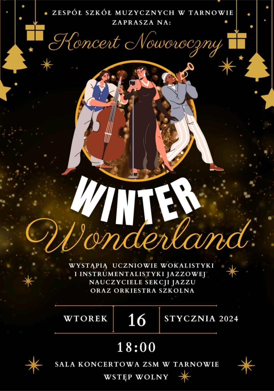 Plakat koncertu noworocznego