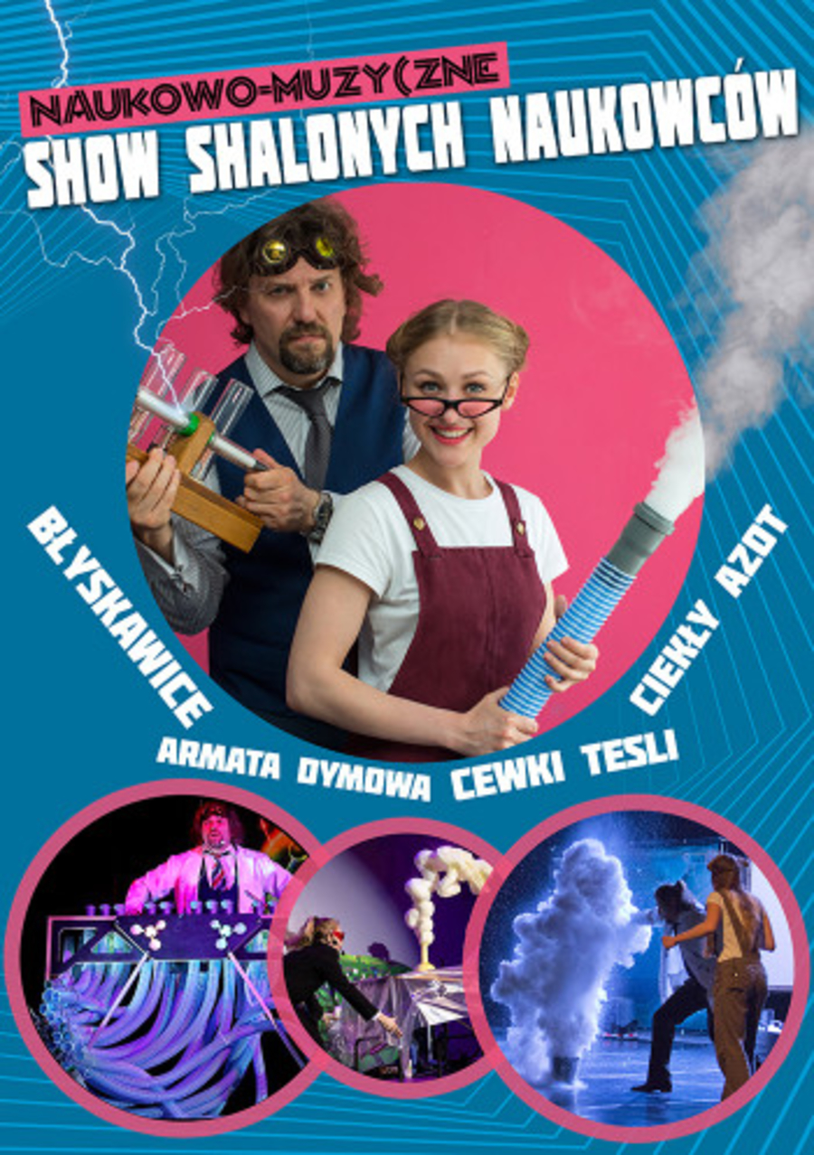 show szalonych naukowców - plakat