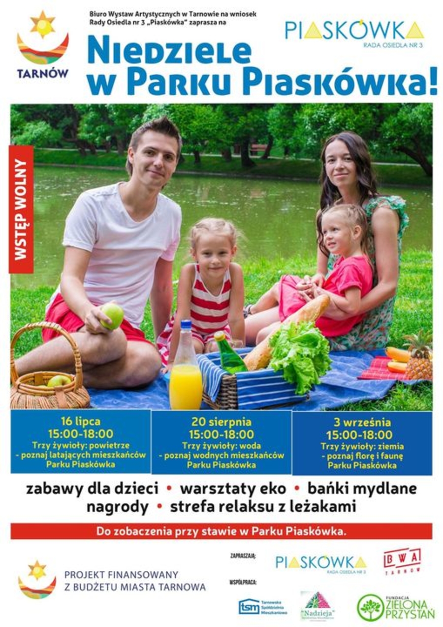 Plakat "Niedzieli w Parku Piaskówka"