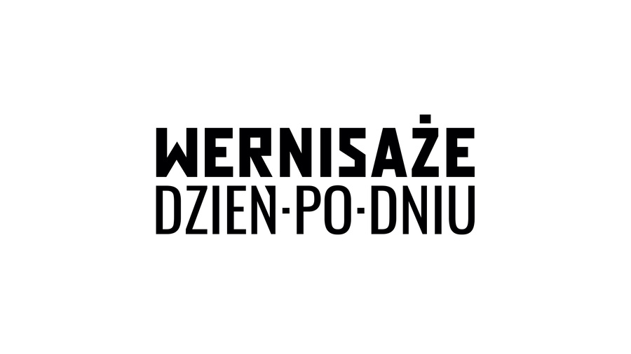 Plakat cyklu "Wernisaże dzień po dniu"