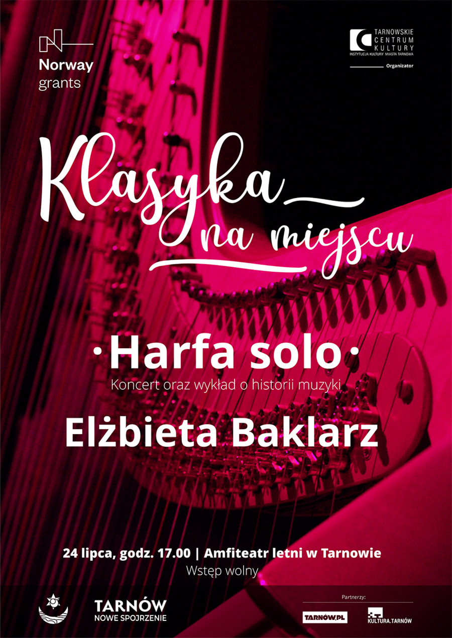 Plakat koncertu "Klasyka na miejscu"