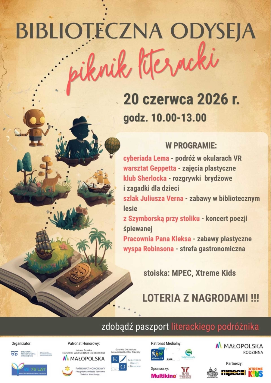 Plakat pikniku literackiego