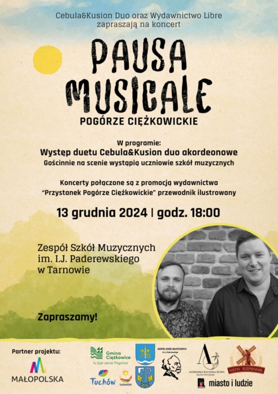 Plakat koncertu "Pausa Musicale"