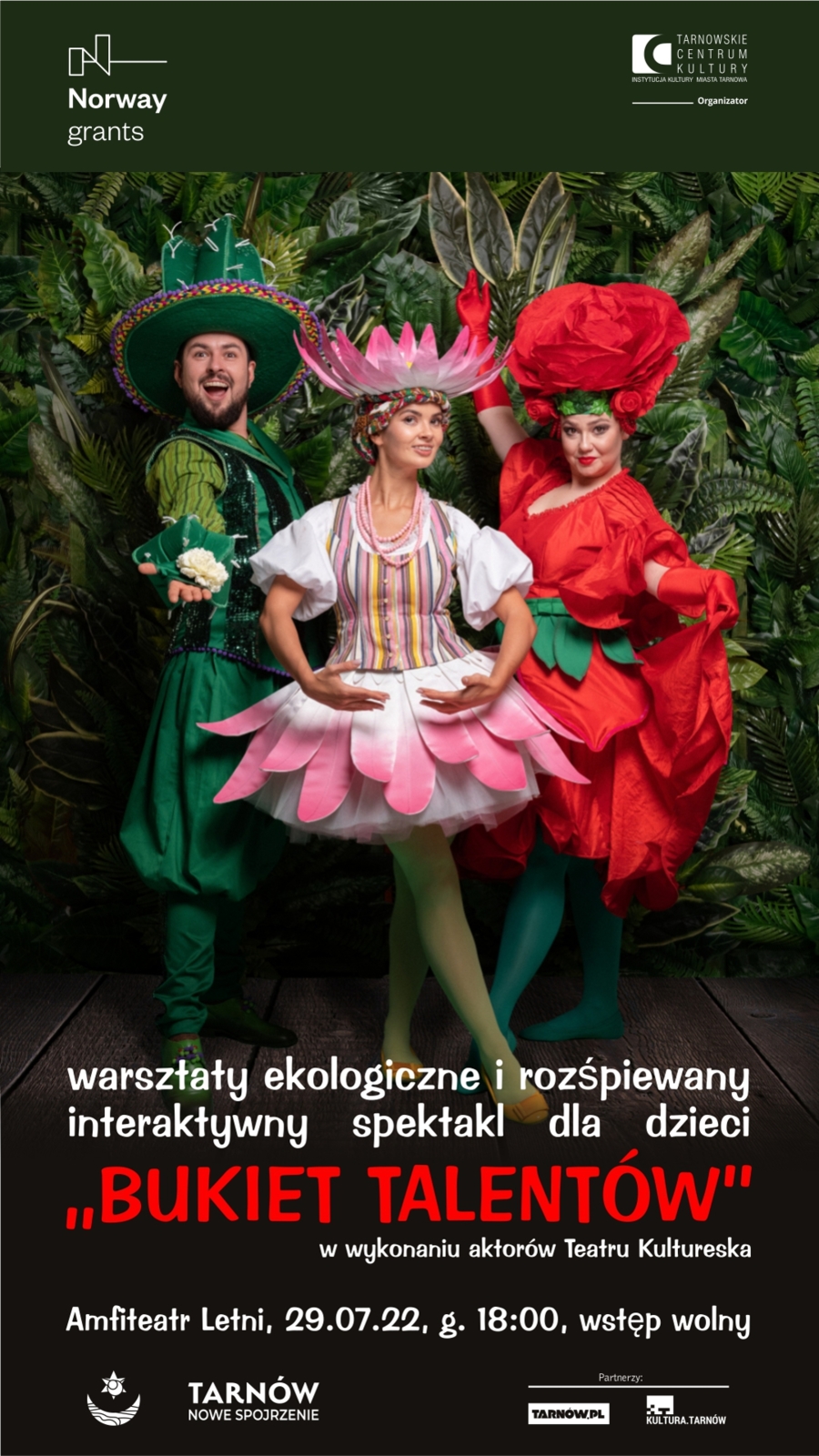 Plakat spektaklu "Bukiet Talentów"