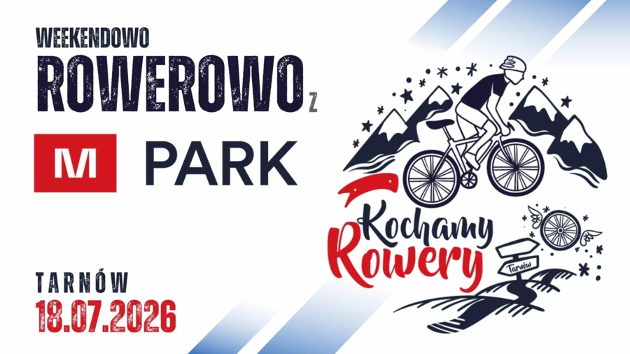 Plakat rodzinnego rajdu rowerowego