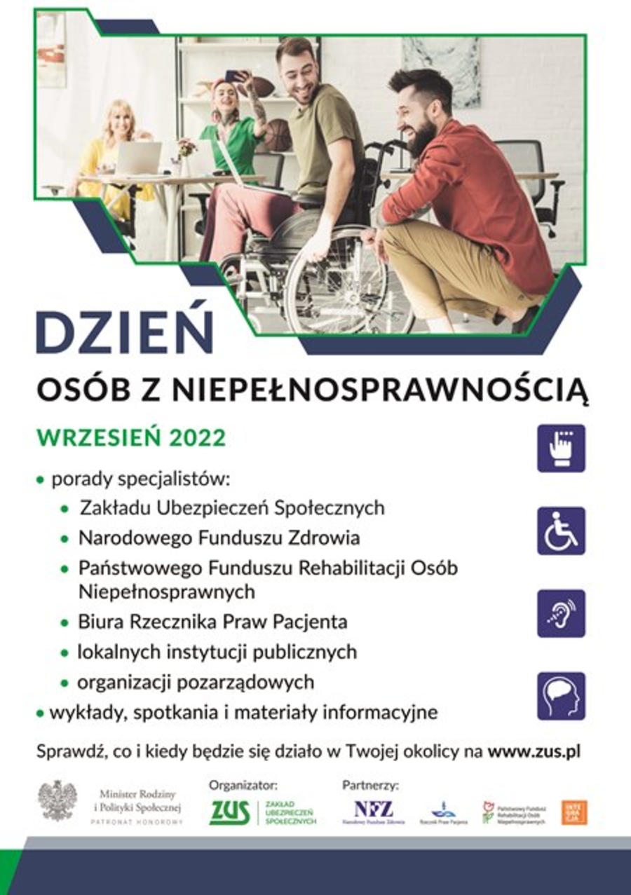 Dzień Osób z Niepełnosprawnością - 22 września od godziny 10 do 13 w Słonecznym Wzgórzu