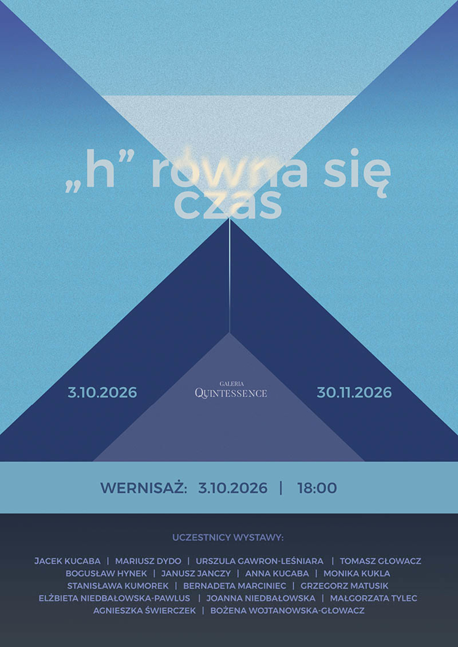 Plakat wystawy w Galerii Kwintesencja
