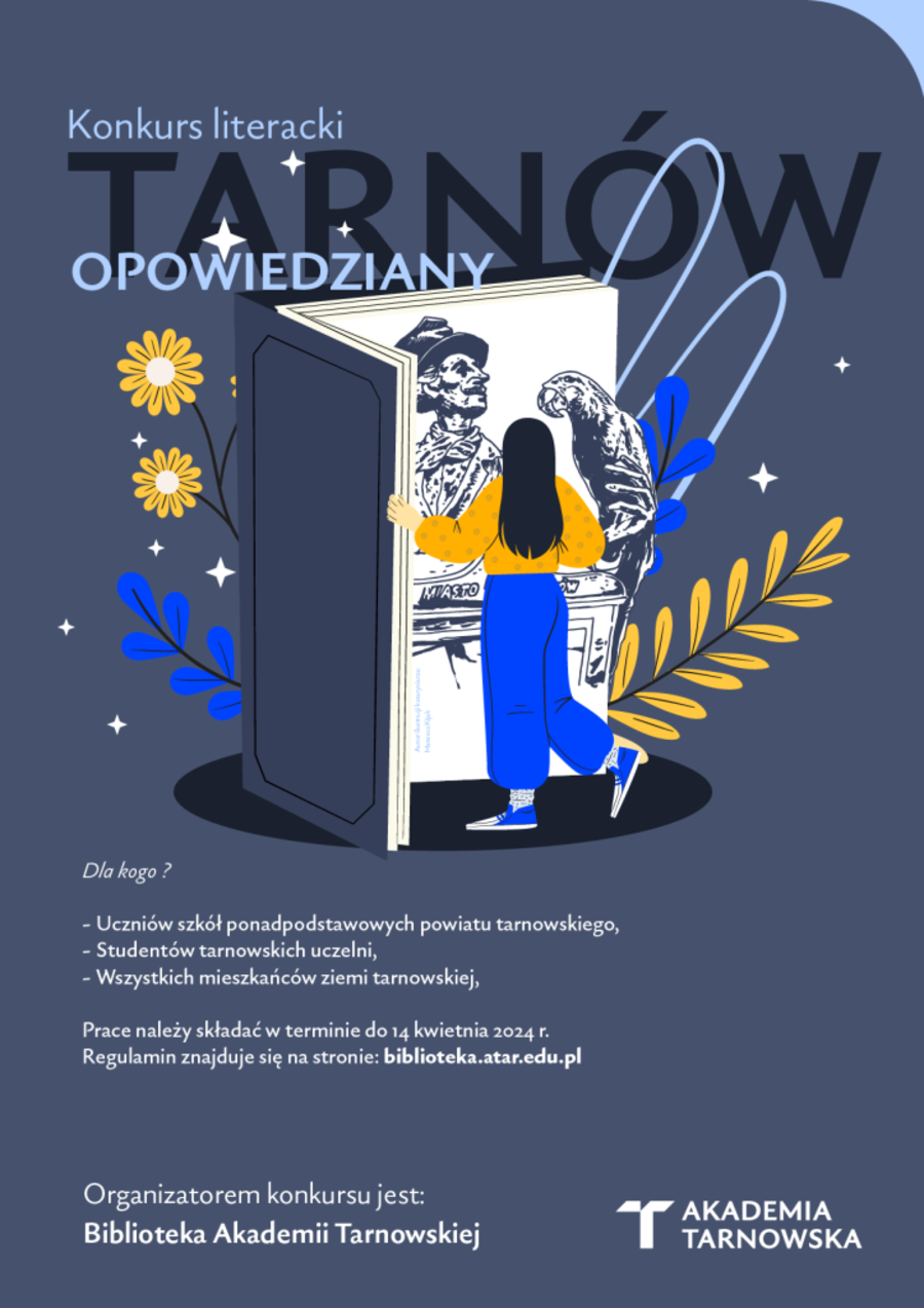Plakat konkursu literackiego "Tarnów opowiedziany"