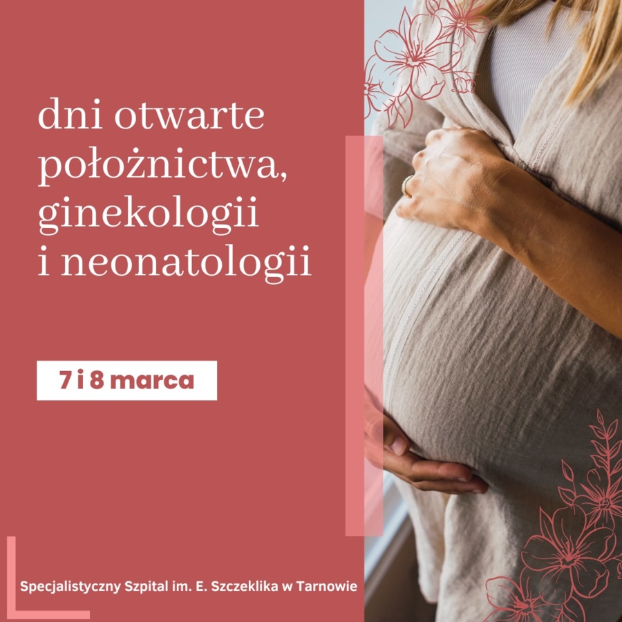 Plakat "Dni otwartych położnictwa, ginekologii i neonatologii"