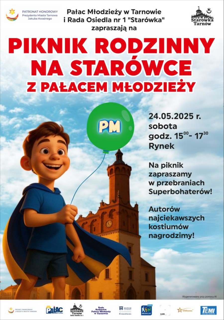 Plakat pikniku rodzinnego na Starówce