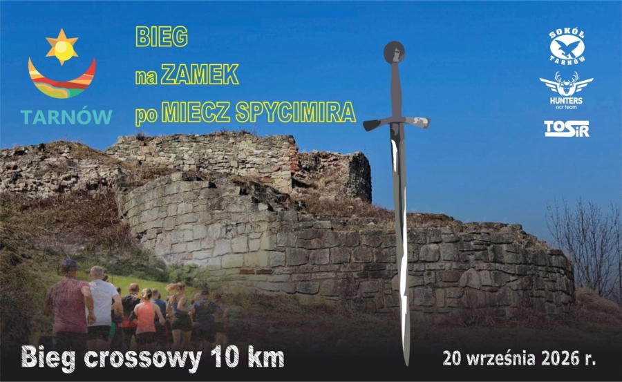 Plakat Biegu na Zamek po Miecz Spycimira