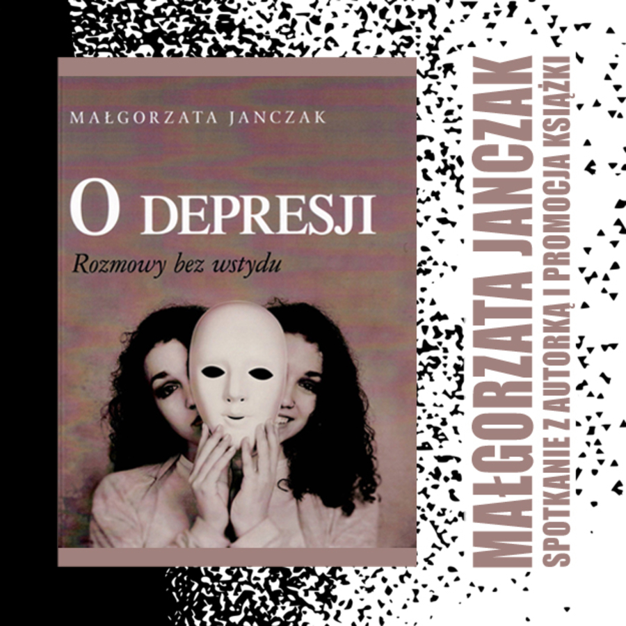 Plakat spotkania autorskiego z Małgorzatą Janczak