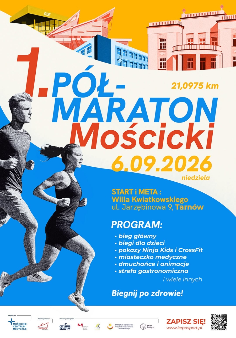 Półmaraton mościcki - plakat