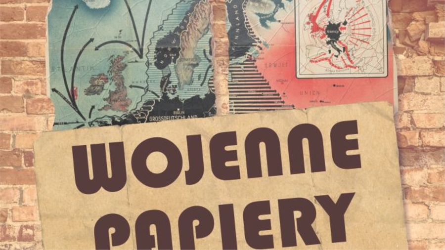 Plakat wystawy "Wojenne papiery"