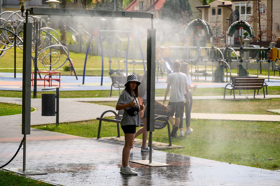 Kurtyna wodna w Parku Strzeleckim