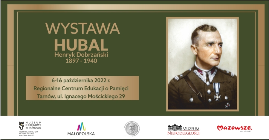Plakat wystawy „Hubal – Henryk Dobrzański 1897-1940”