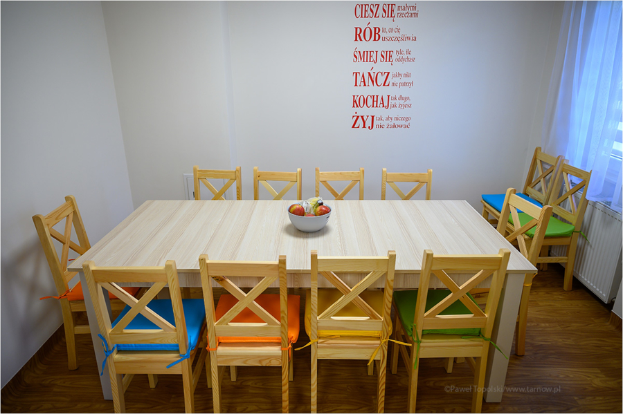 kuchnia w placówce "Rodzinny DOm"