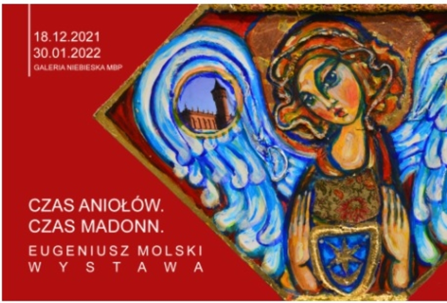 plakat wystawy Czas Aniołów Czas Madonn