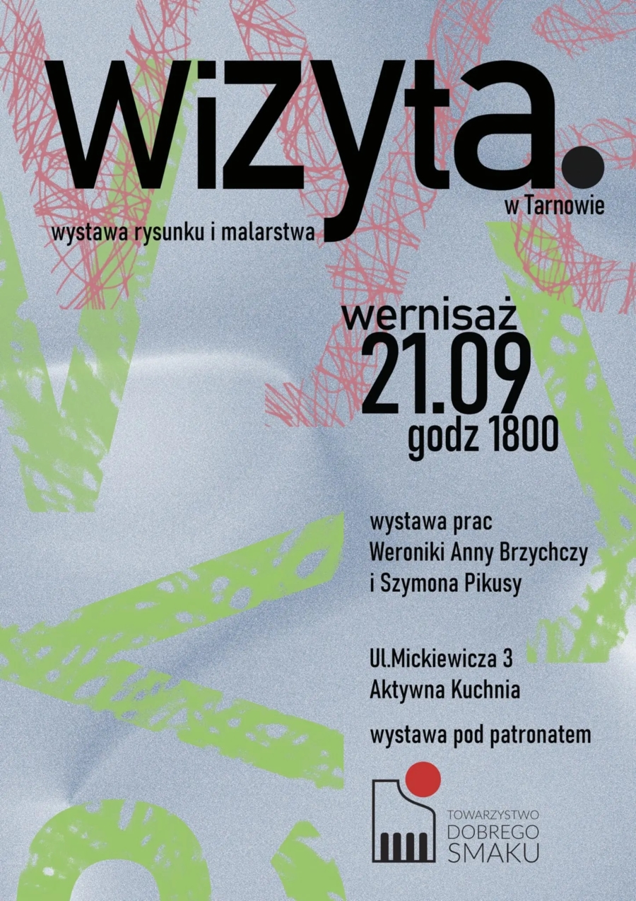 Plakat wystawy "Wizyta w Tarnowie"