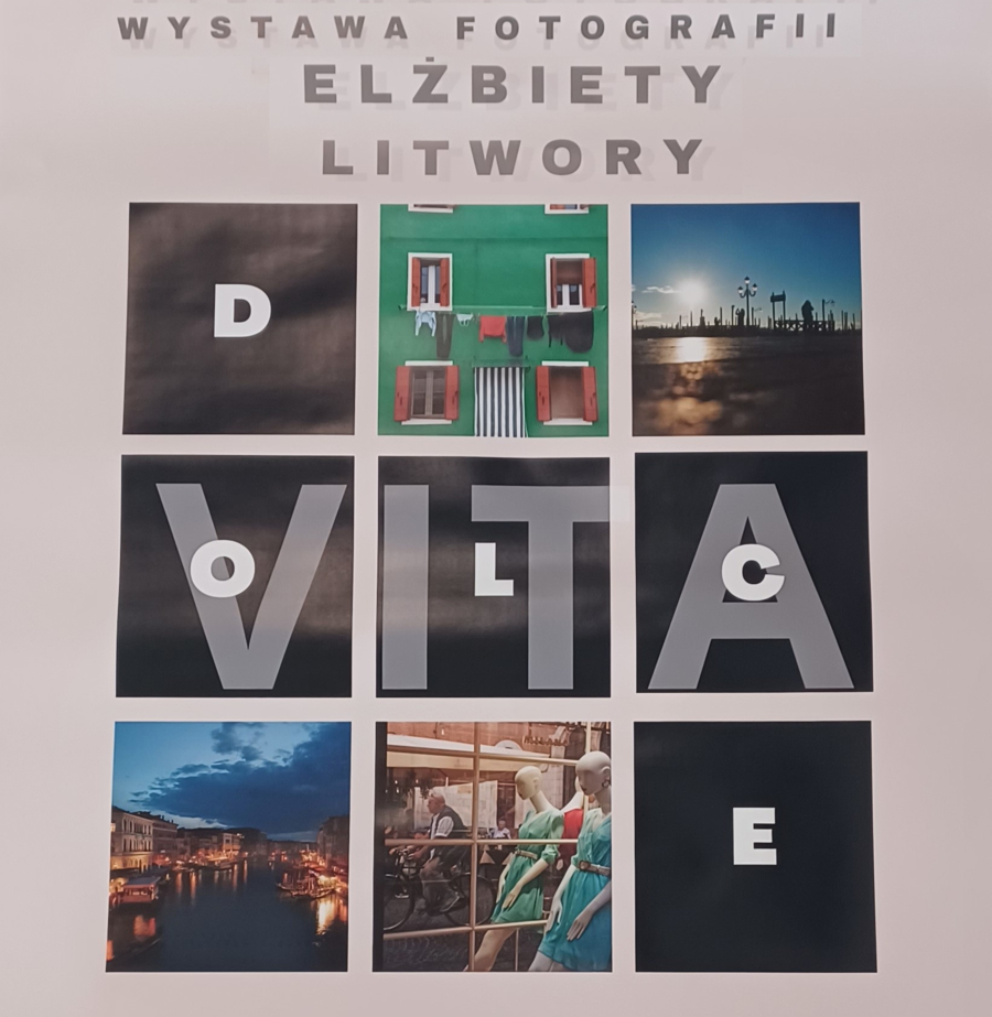 Plakat wystawy fotografii Elżbiety Litwory