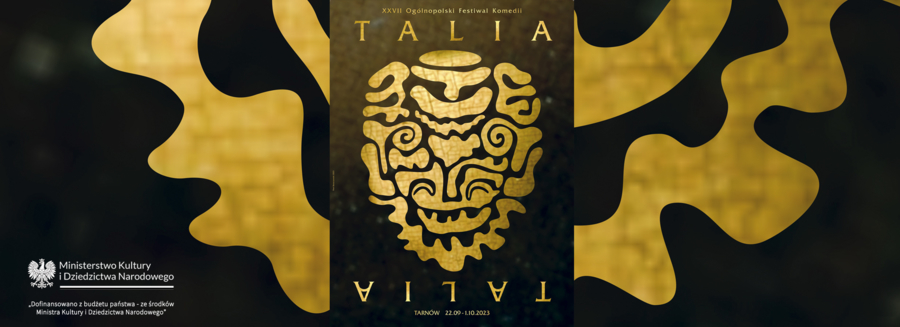 Plakat XXVII edycji Ogólnopolskiego Festiwalu Komedii Talia