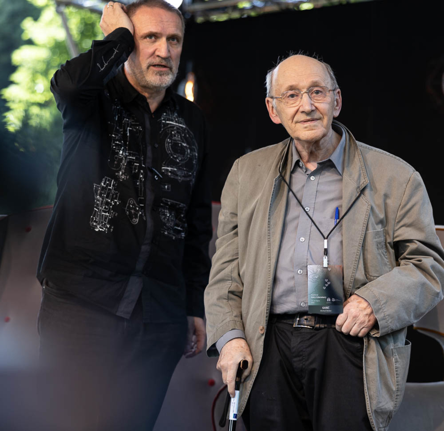 Wojciech Bonowicz i prof. Michał Heller