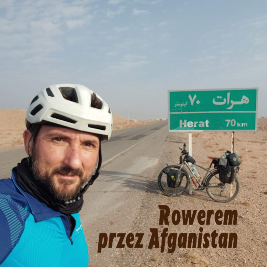 Plakat spotkania "Rowerem przez Afganistan"