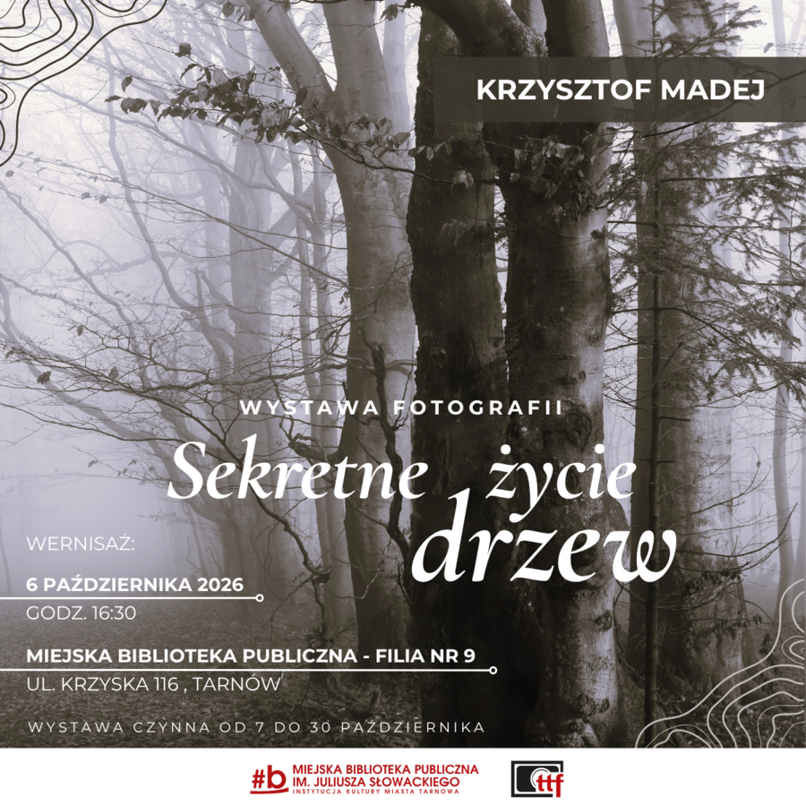 Plakat wystawy fotografii Krzysztofa Madeja