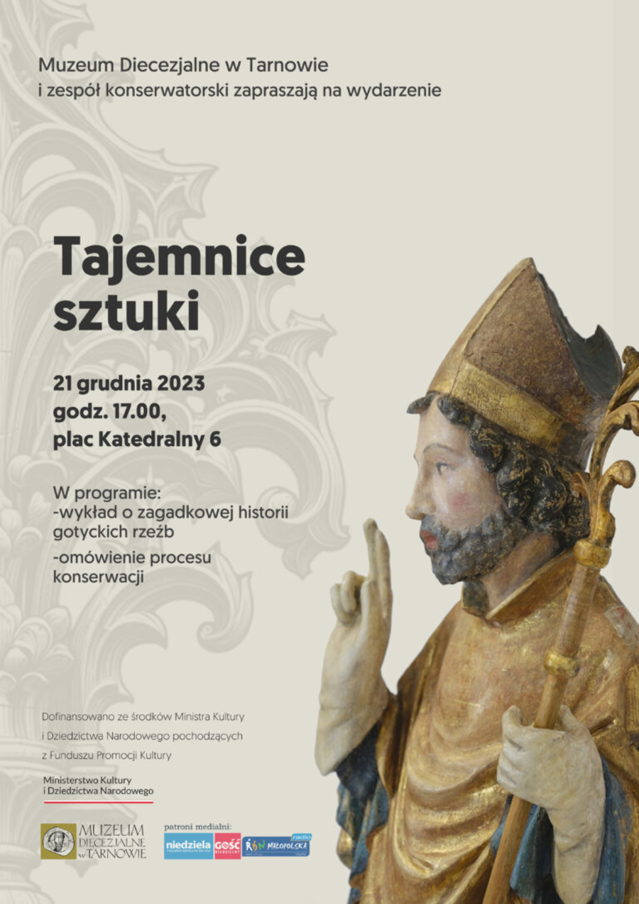 Plakat prezentacji "Tajemnice sztuki"
