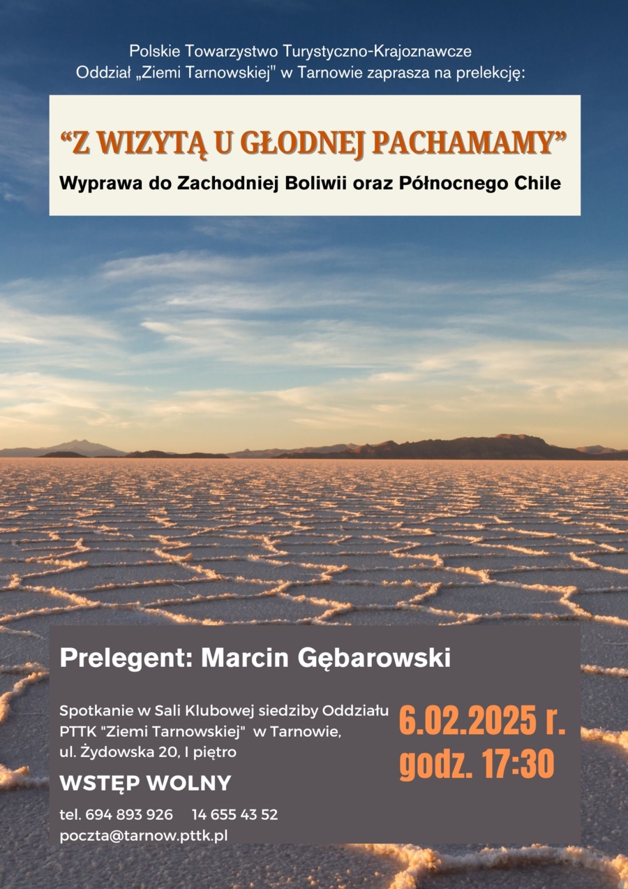 Plakat prelekcji Marcina Gębarowskiego