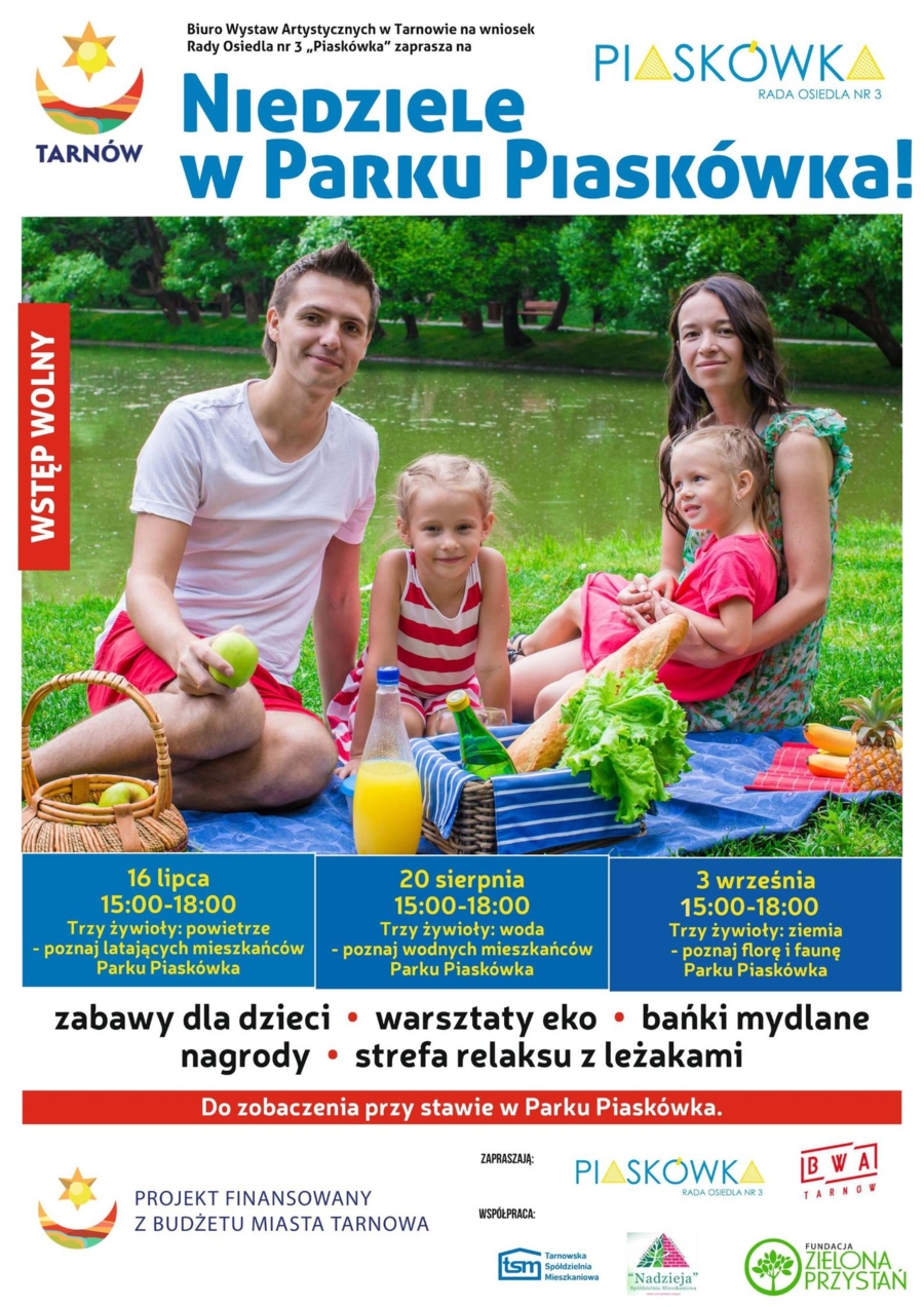 Plakat "Niedzieli w Parku Piaskówka"