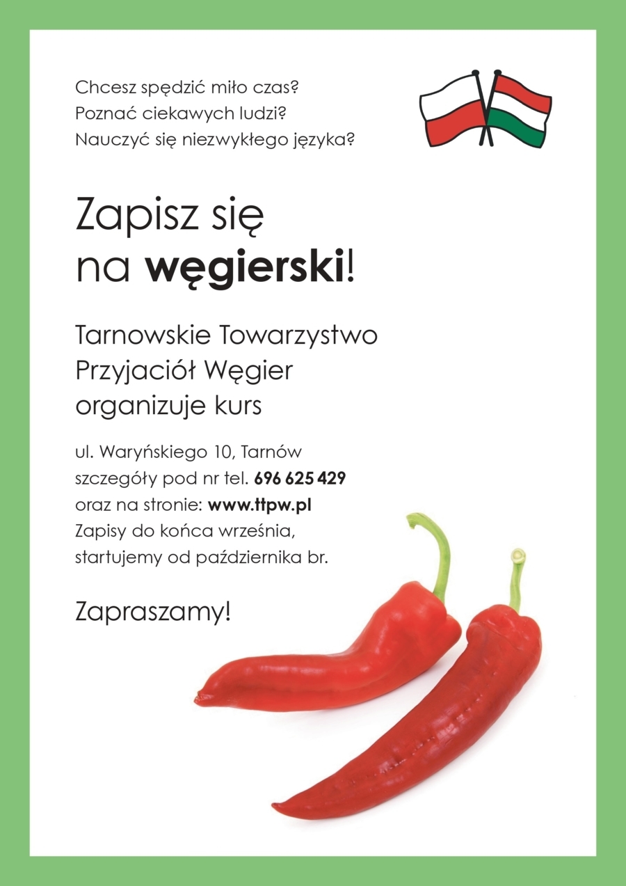 plakat informujący o kursie