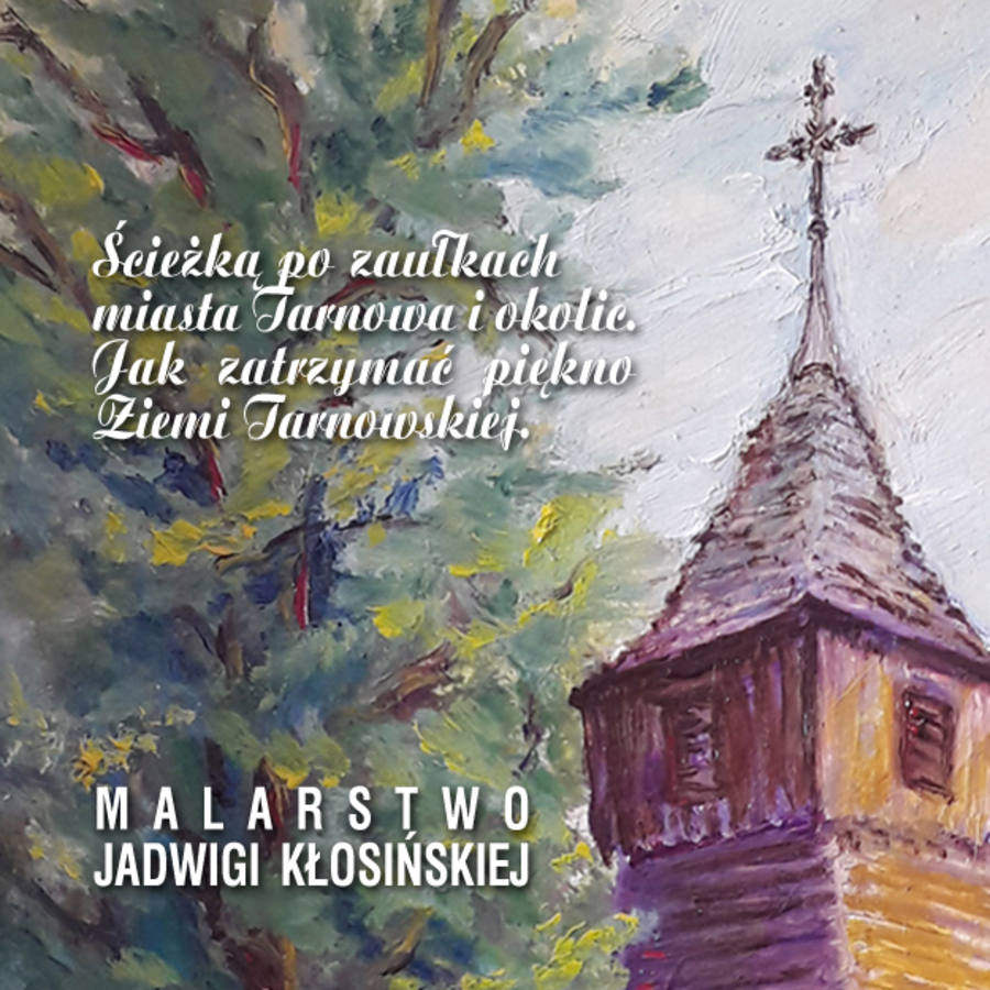 Plakat wystawy malarstwa Jadwigi Kłosińskiej