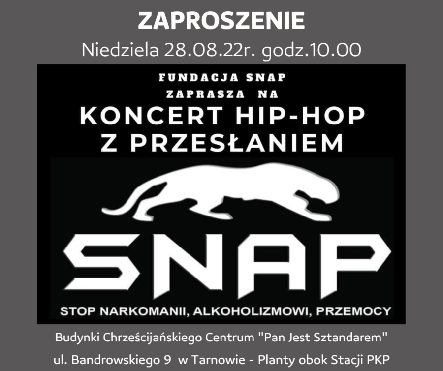 plakat  z zaproszeniem na koncert