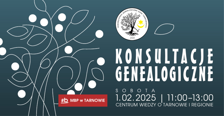 Plakat konsultacji genealogicznych