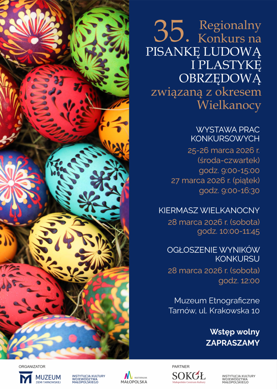 Plakat 35. Regionalnego Konkursu na Pisankę Ludową i Plastykę Obrzędową