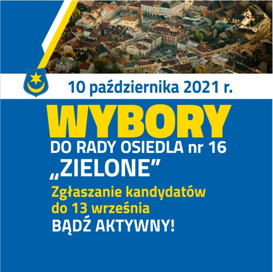 Plakat wyborów do Rady Osiedla nr 16 "Zielone"