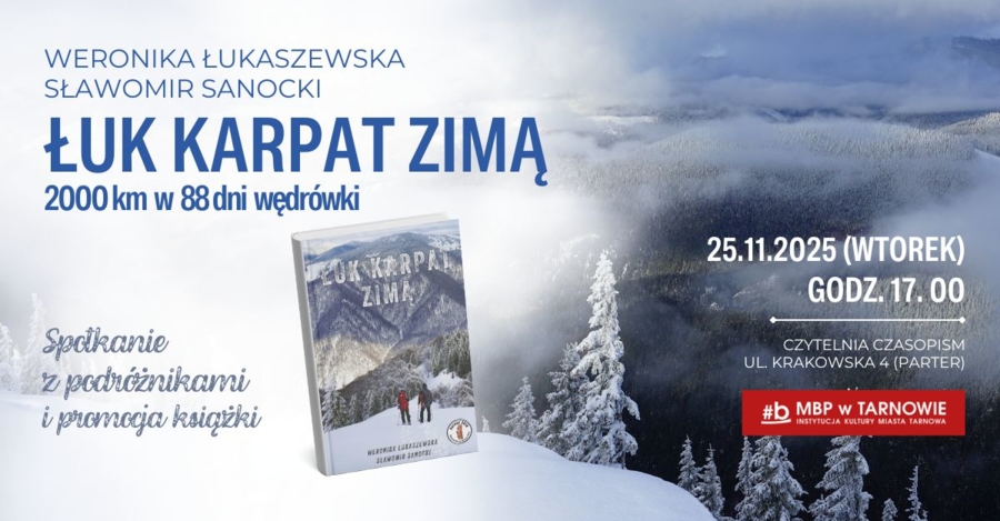 Plakat spotkania z Weroniką Łukaszewską i Sławomirem Sanockim
