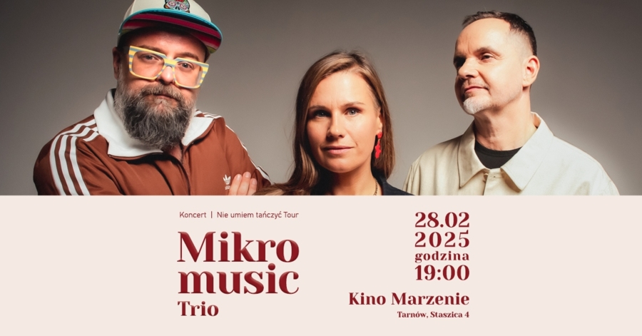 Plakat koncertu zespołu Mikromusic