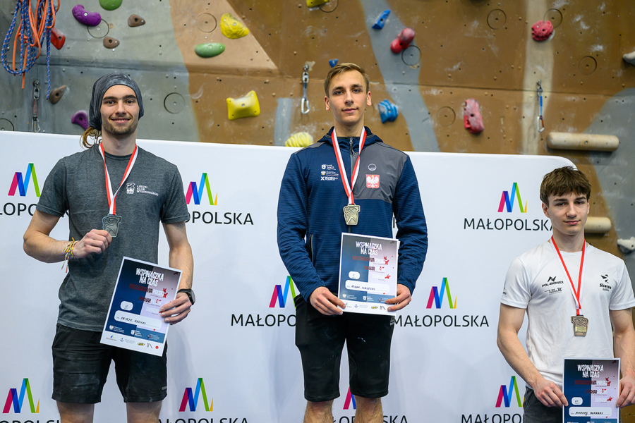 Najlepsi młodzieżowcy wspinaczkowych Mistrzostw Polski w konkurencji na czas