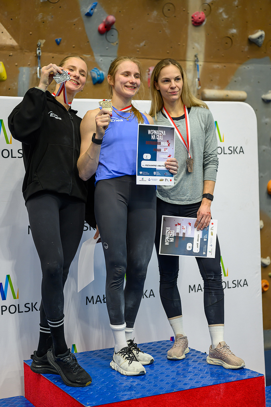 Medalistki Mistrzostw Polski we wspinaczce sportowej w konkurencji na czas
