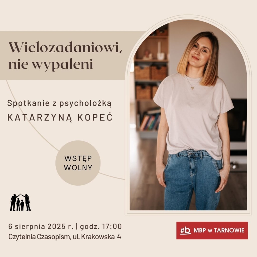 Plakat spotkania z Katarzyną Kopeć