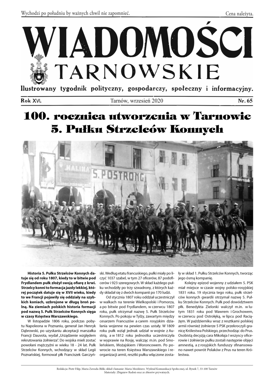 Wiadomości tarnowskie nr 65