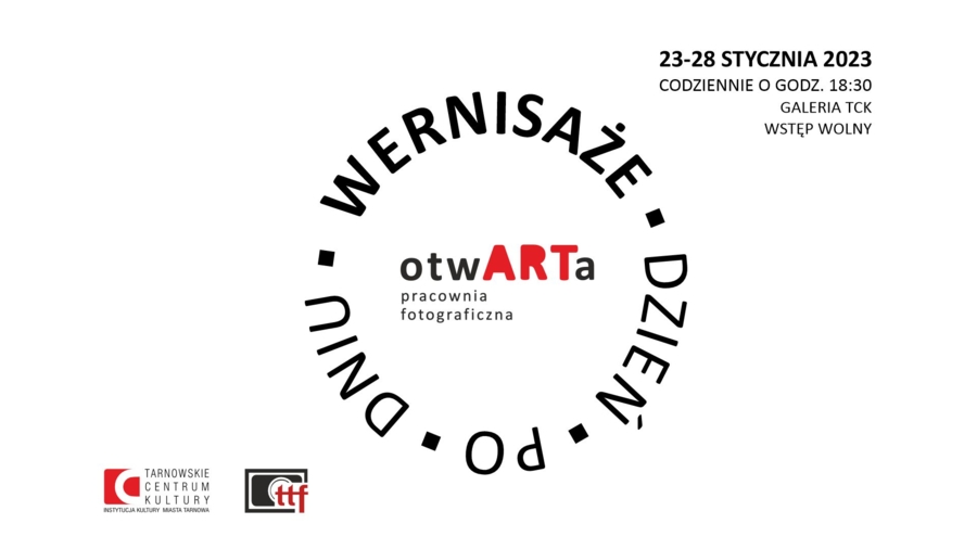 Plakat "Wernisaży dzień po dniu"