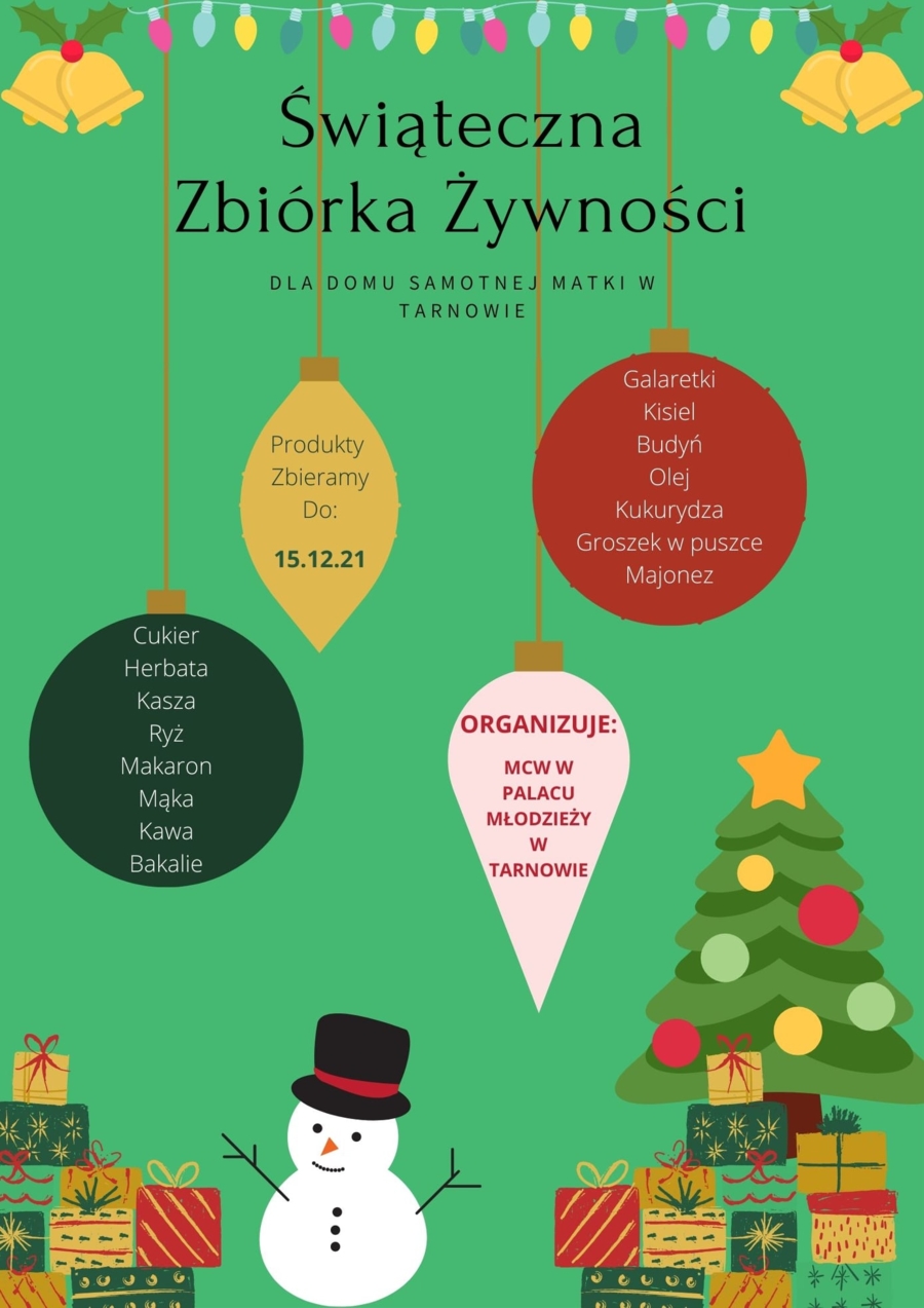plakat świąteczna zbiórka żywności