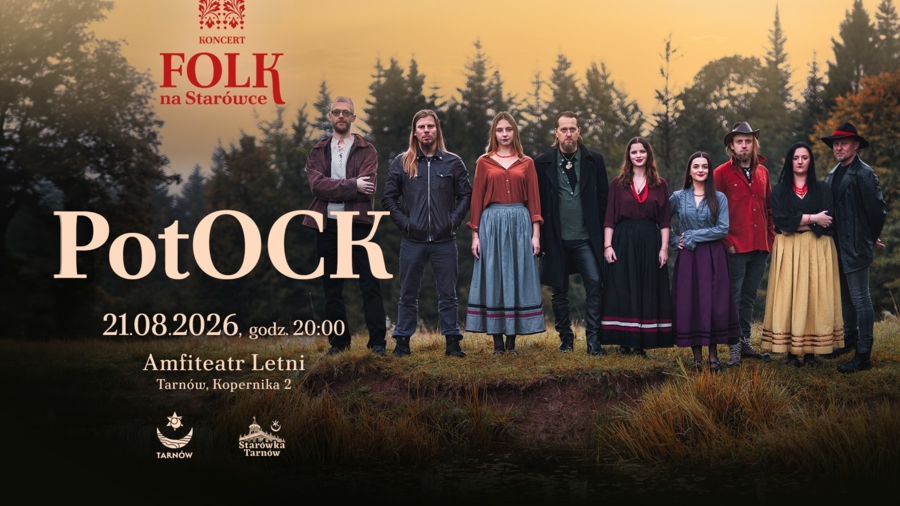 Plakat koncertu zespołu PotOCK