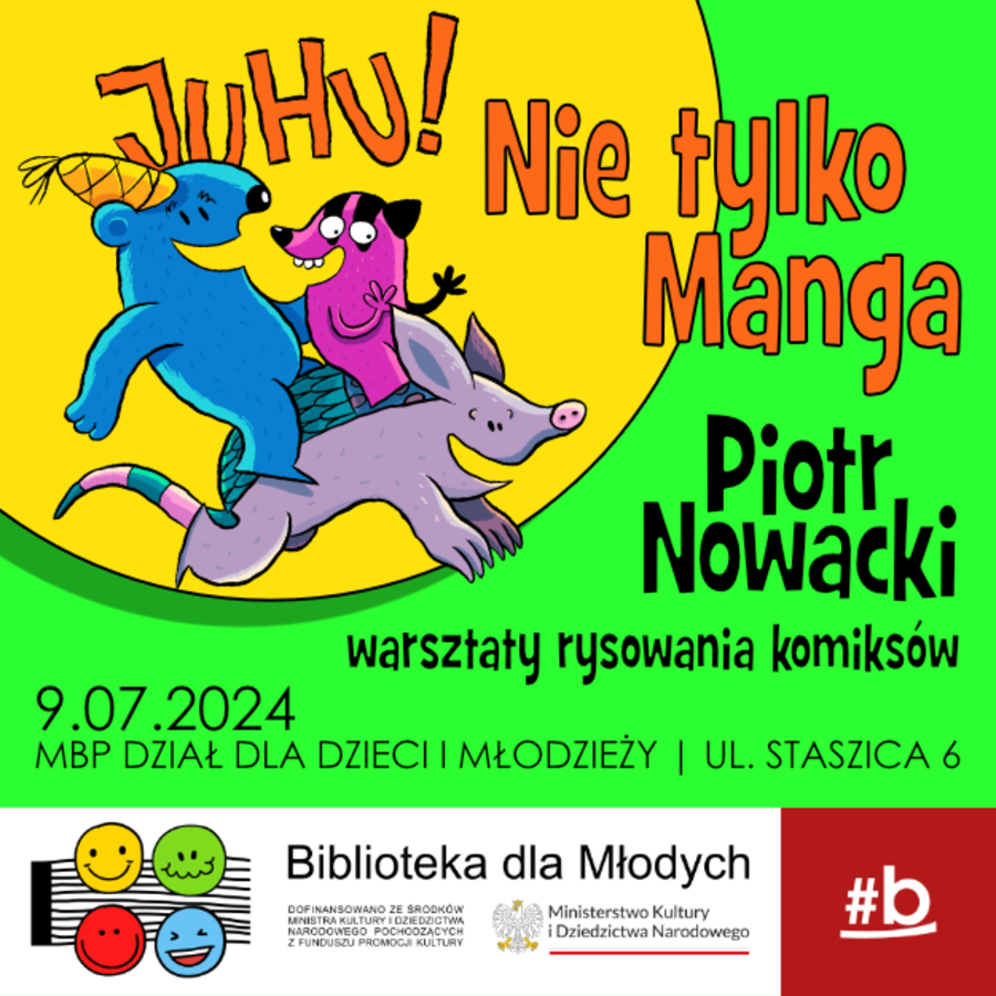 Plakat warsztatów rysowania komiksów
