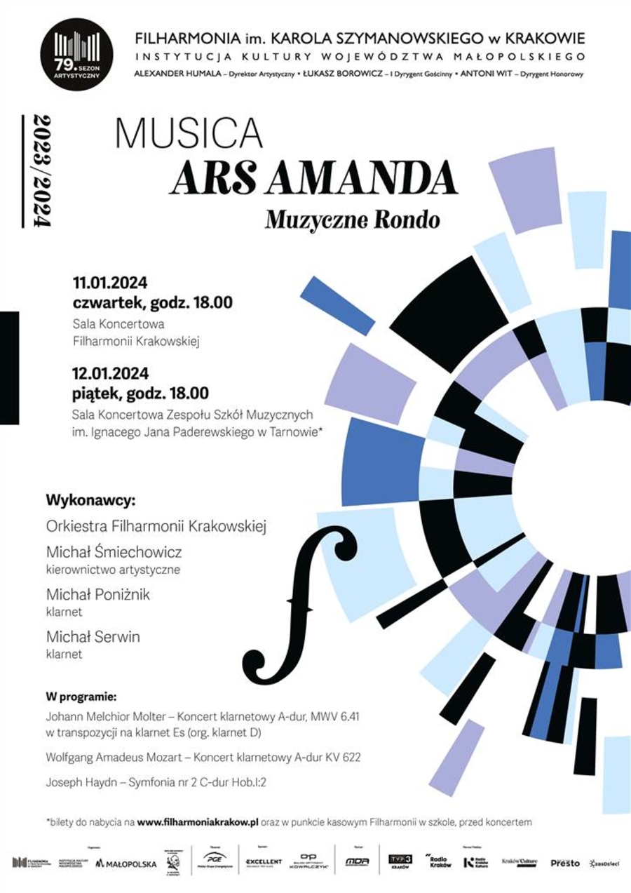 Plakat koncertu "Musica - Ars Amandi"