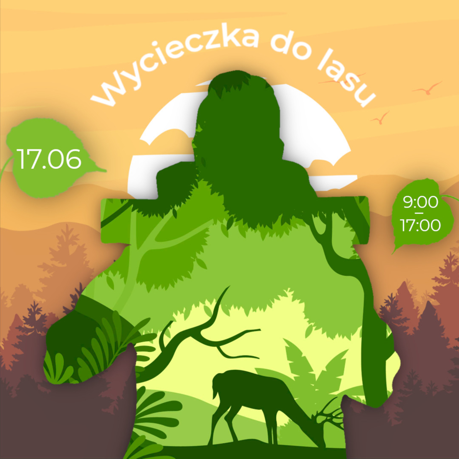 Plakat "Wycieczki do lasu"